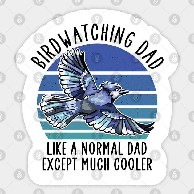 Birdwatching dad Sticker by Jabinga